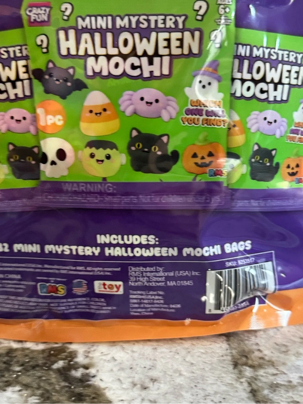 Crazy Fun RMS 32pk Mini Mystery Halloween Mochis - Purple Pack